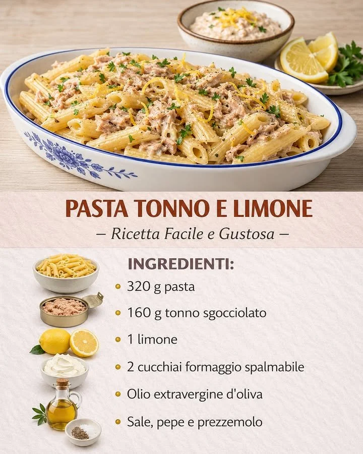 Piatto di Tonno e Limone servito con contorni freschi