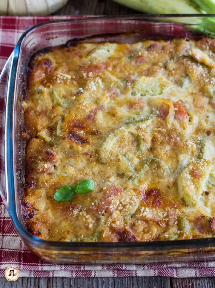 Tortino di Zucchine e Prosciutto appena sfornato