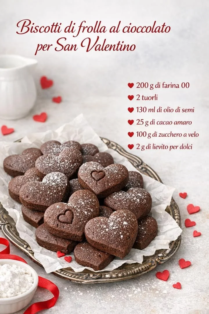 Biscotti alla frolla di cioccolato deliziosi e croccanti