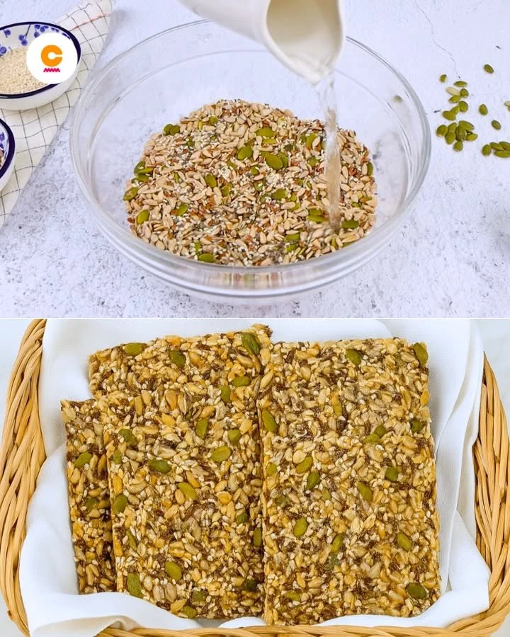 Crackers croccanti e salutari, snack nutriente e gustoso.