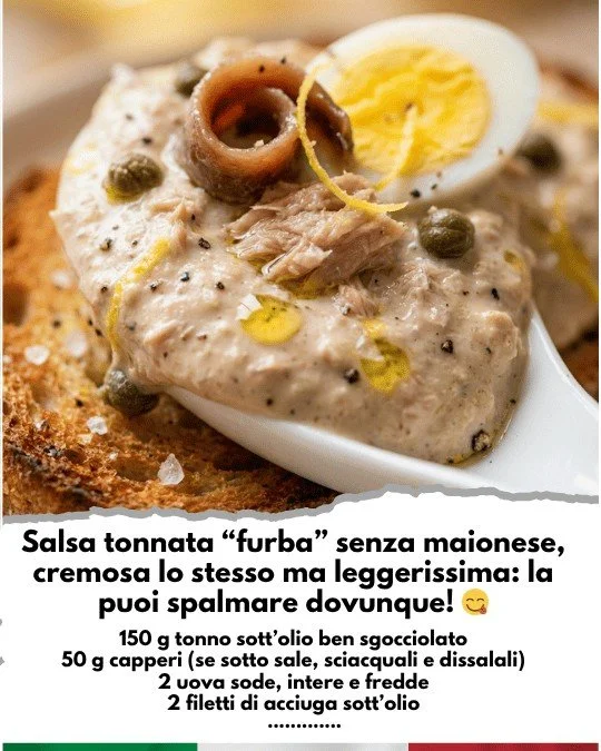 Crema di Tonno e Capperi servita in un piatto elegante