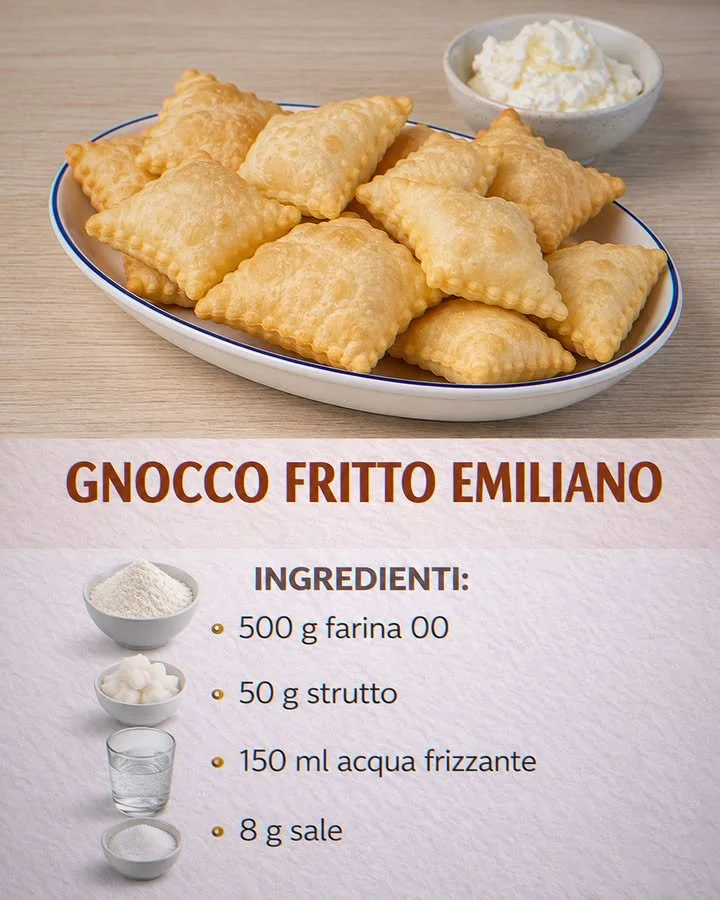 Gnocco fritto emiliano con salumi e formaggi, antipasto tipico italiano.