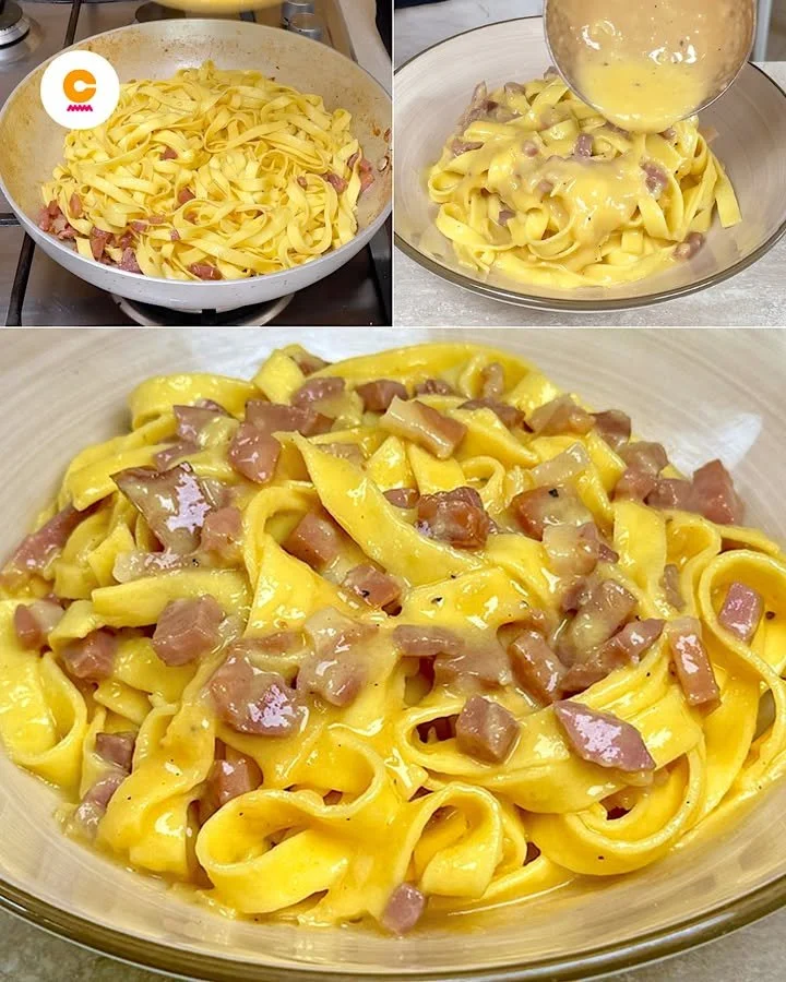 Pasta del Papa servita con salsa tradizionale e ingredienti freschi