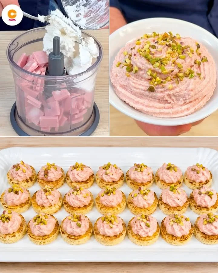 Mousse di mortadella servita su un piatto elegante
