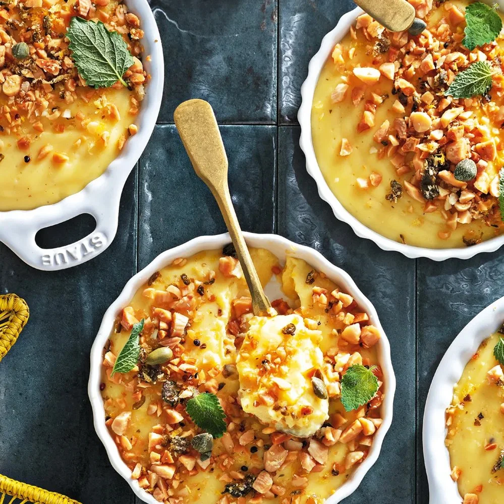 Crema al limone con mandorle e polvere di cappero - Ricetta de La Cucina Italiana
