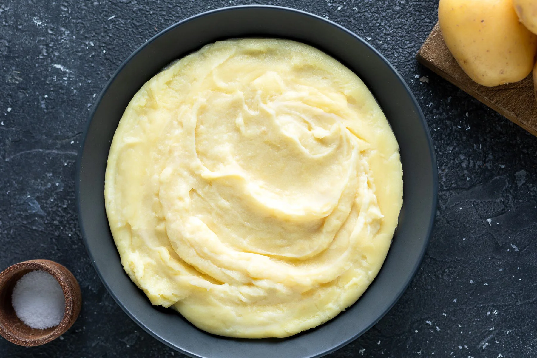 Purè di patate cremoso preparato con il Bimby secondo la ricetta del Cucchiaio d'Argento