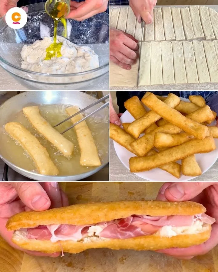 Sgabei Dorati, tradizionali snack fritti italiani dai gusti irresistibili.
