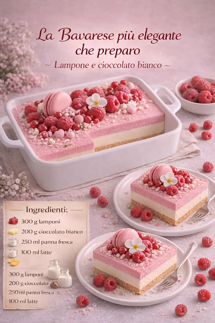 Dessert elegante decorato come in una pasticceria di lusso