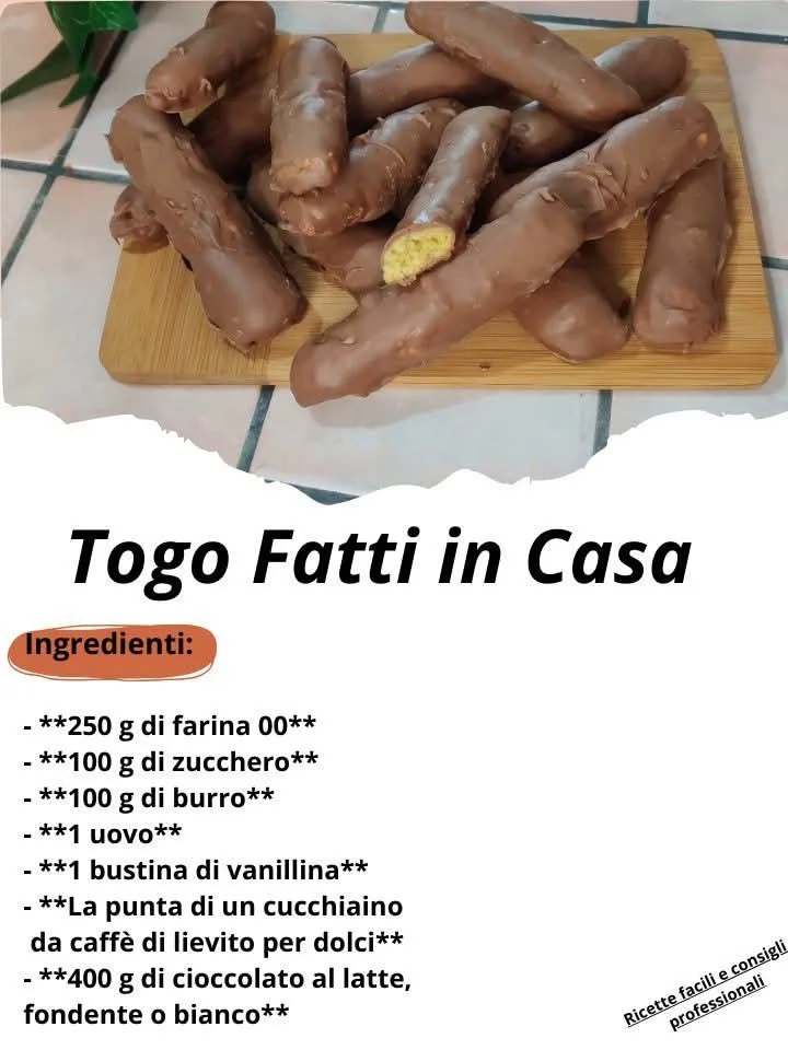Togo fatti in casa con ingredienti freschi e ricetta facile da seguire