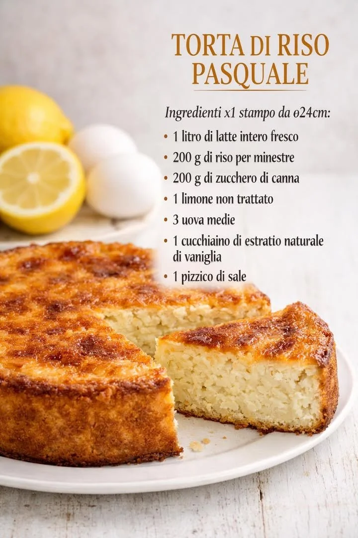 Cottage di Riso Pasquale decorato con frutta e zucchero a velo